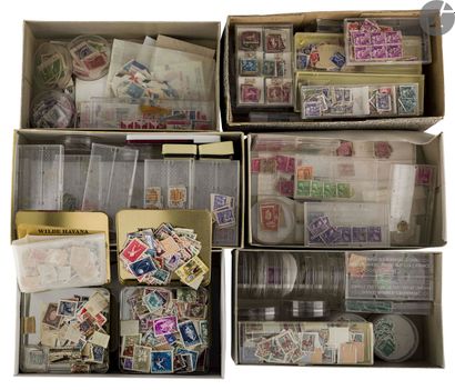 null Bulk in 2 boxes containing France and various countries including thematic (De...