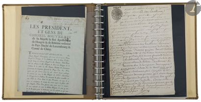  Très bon ensemble du Luxembourg débutant par des documents anciens du XVIIIe siècle...