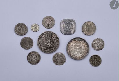 null Lot of 29 French and foreign coins (Belgium, Spanish Netherlands etc.) from...