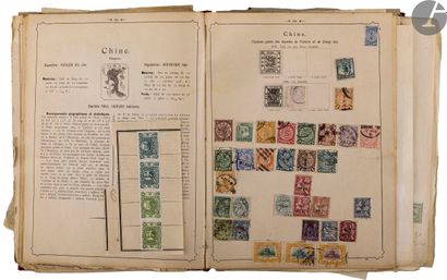  Un album de timbre XIXe et début XXe, France (dont premières emissions) et pays...