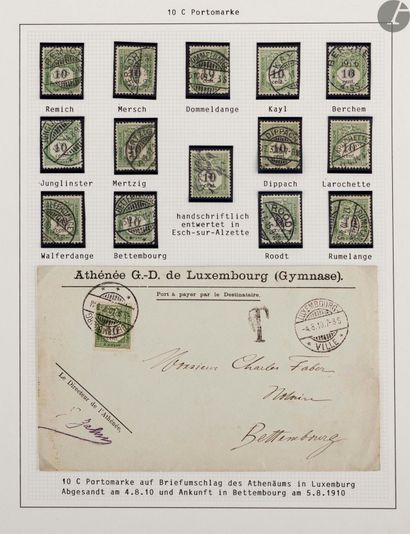 null Good album of "ends of catalogs" of Luxembourg of which Taxes rare series without...