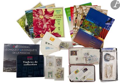  Two boxes mainly France period 1980 to 2010 more various related to philatelic ...