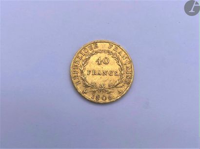 null PREMIER EMPIRE (1804-1814)

40 francs or, 1806 Paris.

TB à TTB.

Fr 482.