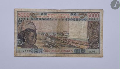  Billet de 50 francs du 9 mars 1939, 1000 francs 9 mars 1933, 100 francs 2 exemplaires...