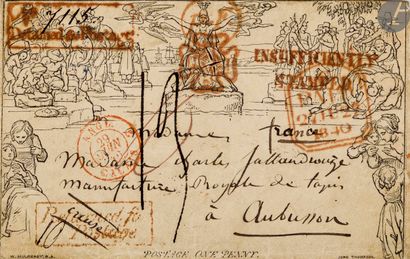  MULREADY, 1840 
An old album (LALLIER) containing mainly revenue stamps from France...