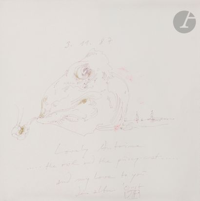 null Horst JANSSEN [allemand] (1929-1995)
Composition, 1987
Encre.
Signée, datée...