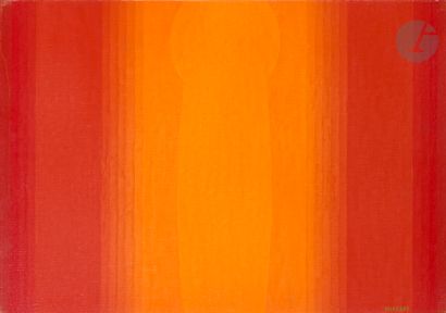 null Dordevic MIODRAG [yougoslave] 
(né en 1936)
Composition rouge-orange
Huile sur...