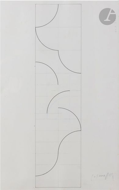 null Gottfried HONEGGER [suisse] 
(1917-2016)
Composition, 2001
Acrylique sur relief...