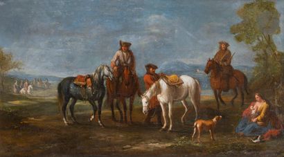 Jan Peter VERDUSSEN (1700-1763)
The halt...