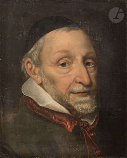 null École Flamande du XVIIe siècle, entourage d’Antoon Van Dyck
Portrait d’Anton...