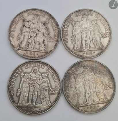 null 4 pièces de 10 Francs en argent. Type Hercule. 1968 - 1972 (3)