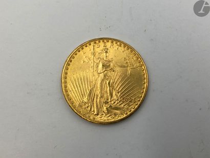  1 pièce de 20 Dollars en or. Type Saint Gaudens. 1925