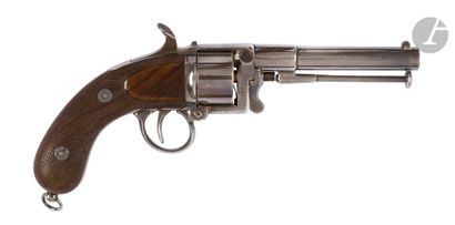 Beau revolver Devisme modèle 1858-1859 de luxe, 6 coups, calibre 12 mm à percussion...