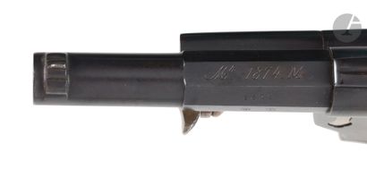  Rare revolver d’officier de marine modèle 1874 M S1885, six coups, calibre 12 mm...