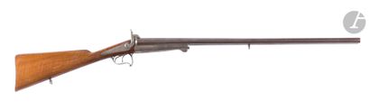  Pinfire shotgun, Lefaucheux system, two shots, 12 mm caliber{CR}Round barrels in...