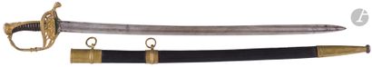  Infantry officer saber type 1845, for the national guard.{CR}Horn handle with filigree....