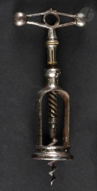 null JACQUES PÉRILLE (1837-1903)

Tire-bouchon à cage en métal nickelé, modèle "...