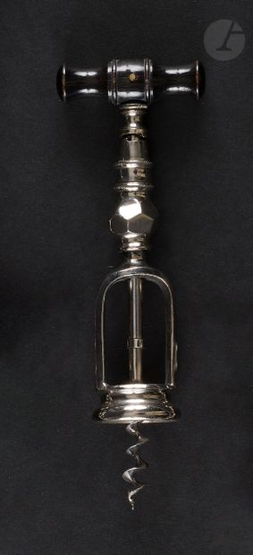 null JACQUES PERILLE (1837-1903)

Corkscrew with cage out of nickel-plated metal,...