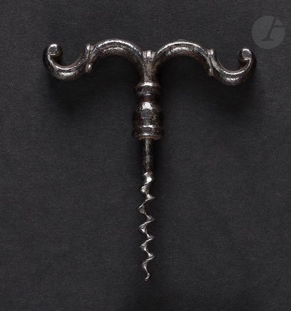 null Simple iron corkscrew with wavy handle.

German work (see Reinhold Berndt "...