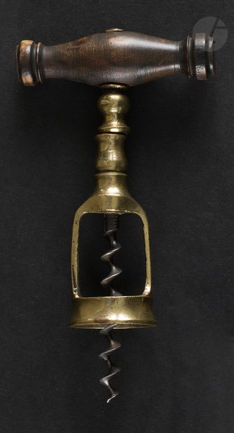null LOUIS EUGÈNE TRÉBUTIEN

Corkscrew with brass cage, the handle in turned wood.

Marked...