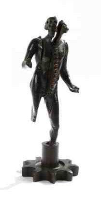Fernandez Arman (1928-2005) Engre-sage, 1996 Sculpture en bronze patiné. Signée sur...