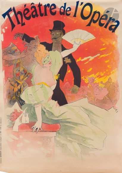 null Jules Chéret (1836-1932)
Théâtre de l’Opéra Carnaval. (Avant la lettre).
Chromolithographie....