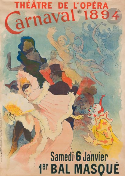 null Jules Chéret (1836-1932)
Théâtre de l’Opéra, Carnaval, 1er bal masqué, 6 janvier...