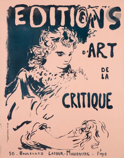  Un lot d’affiches éditées pour La Critique, magazine de Georges Bans : Frédéric...