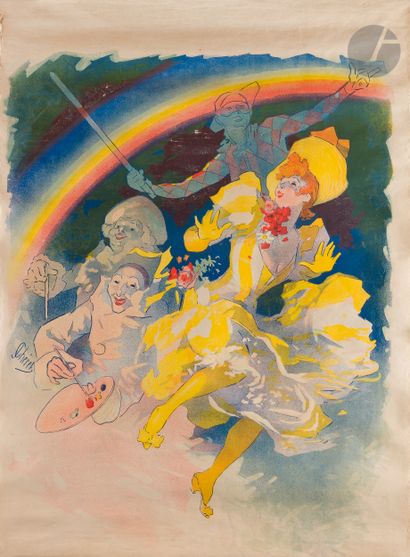 null Jules Chéret (1836-1932)
Folies Bergère, l’Arc en ciel, 1893. (Avant la lettre).
Chromolithographie....