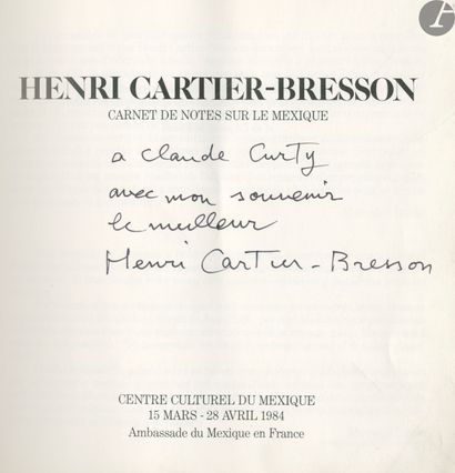 null CARTIER-BRESSON, HENRI (1908-2004) [Signed]
2 ouvrages, dont l'un signé.

*Carnets...
