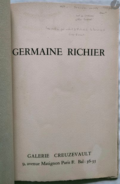null BRASSAI (GYULA HALÀSZ, DIT) (1899-1984
)Germaine Richier.
Galerie Creuzevault,...
