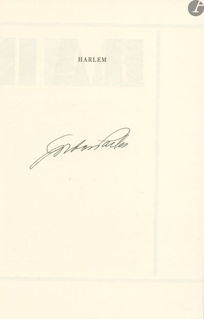 null PARKS, GORDON (1912-2006) [Signed]
Harlem.
Lumiere Press, Toronto, 1997. 
In-8...