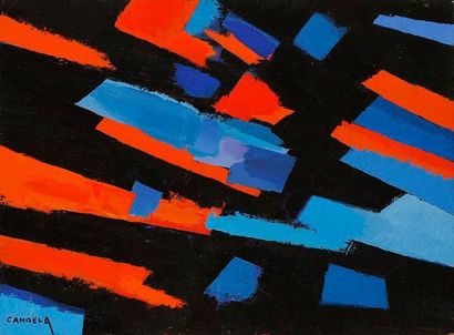 Claude CANDELA (1924-2001) Composition abstraite, vers 1990 Acrylique sur toile....