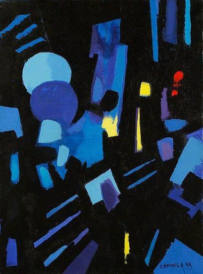 Claude CANDELA (1924-2001) Composition abstraite, 1999 Acrylique sur toile. Signée...