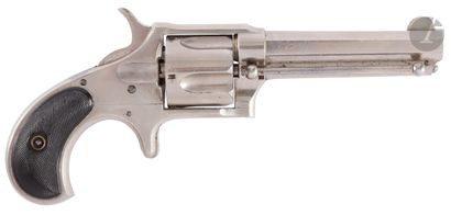 null Revolver « Remington Smoot New model n°3 », cinq coups, calibre 38 short à percussion...