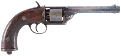 null Revolver with percussion Devisme model 1855, six shots, gauge 11 mm, simple...