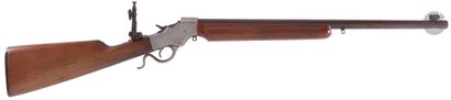  Carabine « J. Stevens » modèle réglementaire, un coup, calibre 22. Canon rond bleuie...