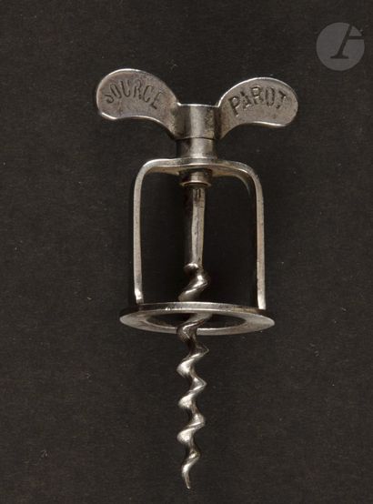 null JEAN DESCOURS (1905-1920)

Cage corkscrew in the form of arch, the handle with...