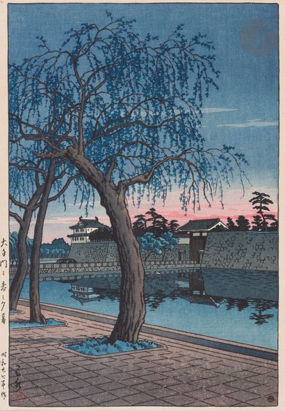 Kawase Hasui (1883-1957), Soir de printemps...