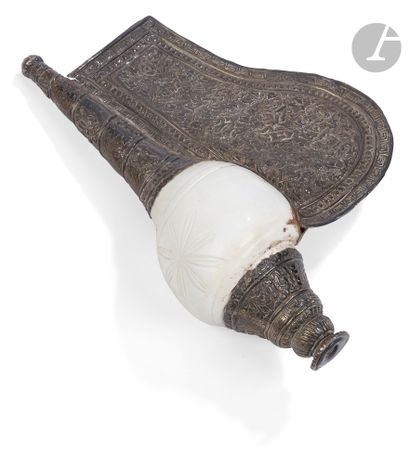 null Dungkar Shanka or prayer conch, Tibet, 19th - 20th centuryDungkar
made of a...