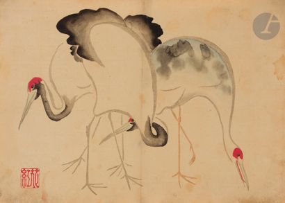 null D’après Ogata Korin, ca. 1900-1930
Lot de six estampes dont des retirages. Éditées...