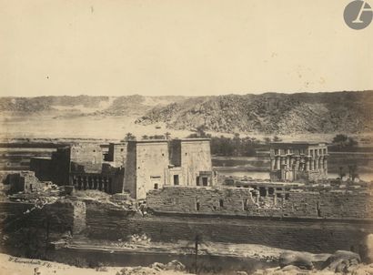 null Wilhelm Hammerschmidt (c. 1830-1869)
Égypte, c. 1860-1865.
Site de Karnak. Colosses...