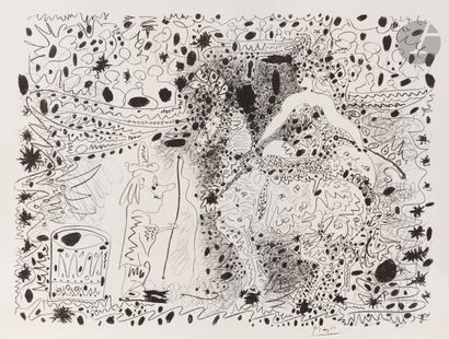 null Pablo Picasso (1881-1973)
L’Écuyère. 1960.
Autographie. 50 x 64 cm. Mourlot...