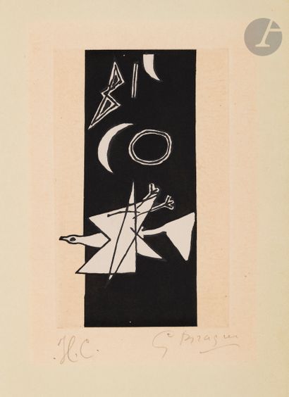 *Georges Braque (1882-1963) Oiseau, lune,...