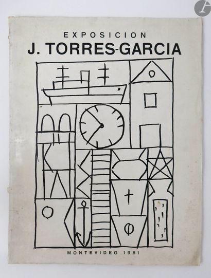 null TORRES GARCIA (Joaquín).
Ensemble de quinze livres et brochures composés par...