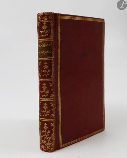 null [GODARD D'AUCOUR (Claude).
Thémidore.
London, 1781. - In-18, red morocco, triple...