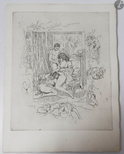 null [CURIOSA] - GONZAGUE FRICK (Louis de) - BROUET (Auguste).
Le Calamiste Alizé.
In-folio,...