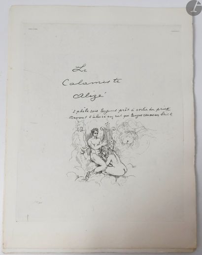 [CURIOSA] - GONZAGUE FRICK (Louis de) - BROUET (Auguste). Le Calamiste Alizé. In-folio,...
