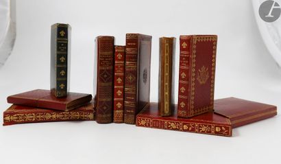 [ALMANACHS]. Set of 9 almanacs of the XIXth...