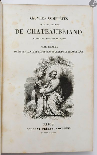 null CHATEAUBRIAND (François René de).
Complete works. 
Paris, Pourrat frères, 1836-1839....
